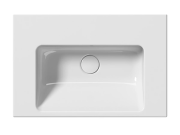 NORM 60X40 - Rectangular single ceramic washbasin with towel rail by GSI ceramica - view 3